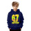 Jungen Kapuzenpullover mit Grafikprint, lässige Pulloverjacke mit Tasche für Kinder und Jugendliche 3