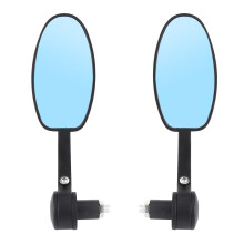Handlebar Bar End Rearview Mirrors For Motorcycles, Impact Resistant Anti Glare Mirrors With Rainproof Housing And Easy Installation For Universal