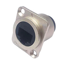 Type Connector Female To Female RJ45Coupler Panel Mount Shielded Connector Reinforced Connection Bulkhead Pass Through Data Transfer Fireproof