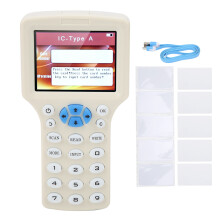 IC HID UID-avkodare Smart Card-programmeringsverktyg RFID-läsare, skrivare, duplikator med 3,2-tums färgskärm för hemsäkerhetsapplikationer