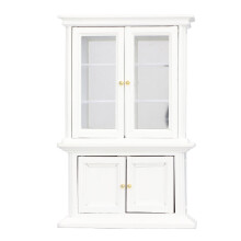 Functional Cabinet Dollhouse Furniture1: 12Scale Miniature Wooden Cabinet Bookcase Display Shelf Sturdy Wood Construction Elegant Style Birch
