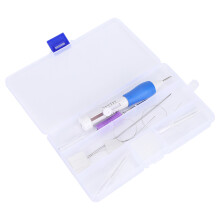 DIY Craft Tool for Embroidery Lovers, Punch Needle Kit with Ergonomic Design Adjustable Needle Sizes, Wooden Handle Embroidery Pen for All Skill