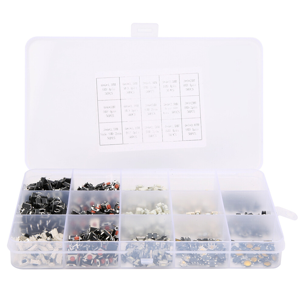 Instantaneous Contact Type Tactile Pushbutton Switches High Precision Mechanism Design Flame Retardant Plastic Momentary Push Button Switches Long 9180479908166