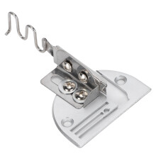 Binder Machine Presser Foot for Sewing, 4-Fold Angle Binder Stainless Steel Overlock Binding Edge Folder Compatible with Lockstitch and Computerized
