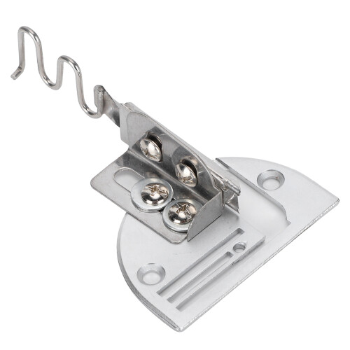 Binder Machine Presser Foot for Sewing, 4-Fold Angle Binder Stainless Steel Overlock Binding Edge Folder Compatible with Lockstitch and Computerized