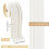 2Ρολλά 91x4" Peel & Stick Λευκό πλαίσιο μπορντούρας καθρέφτη 3D από αφρώδες υλικό, 2