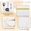 2Ρολλά 91x4" Peel & Stick Λευκό πλαίσιο μπορντούρας καθρέφτη 3D από αφρώδες υλικό, 5