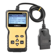 CAN-diagnostikverktyg Motorfelkodsläsare OBD2-skanner med LCD-skärm Plug and Play Universal för OBD II-fordon sedan 1996 Kompakt design