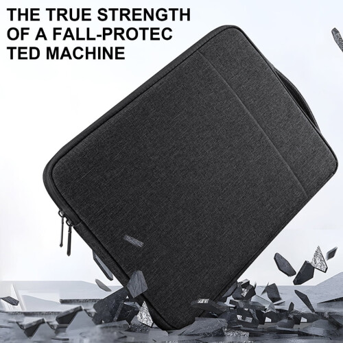 Capa para laptop de 13 a 13,9 polegadas, com compartimento duplo, alta capacidade, resistente a impactos e à água. 1