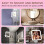 10x Magnifying Rectangular Makeup Mirror | Dual-color Light, Touch Control, Brightness Adjustment, Strong Suction Cup, 360 Rotation, Compatible with 5