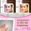 10x Magnifying Rectangular Makeup Mirror | Dual-color Light, Touch Control, Brightness Adjustment, Strong Suction Cup, 360 Rotation, Compatible with 6