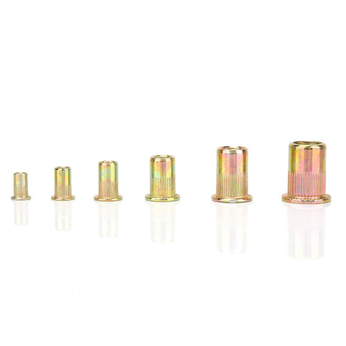 Professional Rivet Nut Kit, 180pcs M3,M10, Zinc Plated, Easy Install, Includes Organizer Case 2