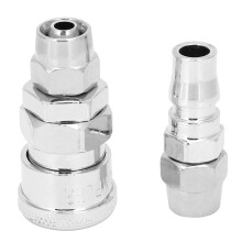 Raccord pneumatique rapide en acier allié, accouplement rapide avec fixations autobloquantes et à dégagement rapide, résistant à la corrosion,