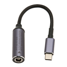 Cablu prelungitor DC la USB tip C, material premium, putere de ieșire de 100 W, miez de cupru pur, cablu mic și ușor, tricotat din nailon, corp lat