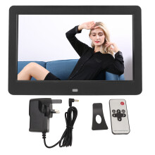 Multi Functional Electronic Photo Frame, 10.2Inch HD IPS Screen WiFi Connected Touch Interface Calendar Clock Remote Control Video Music Playback