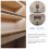 Minkissy2Pcs Πτυσσόμενος μεντεσές από κράμα ψευδαργύρου, στρογγυλός, με αργό κλείσιμο 3