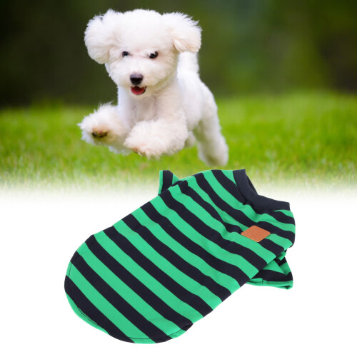 Μπλούζες French Bulldog με ρίγες, αναπνεύσιμα βαμβακερά φανελάκια για κουτάβια και 2