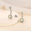 Belly Button Ring Internally Threaded Cube Zircon 2 pcs 14G 5