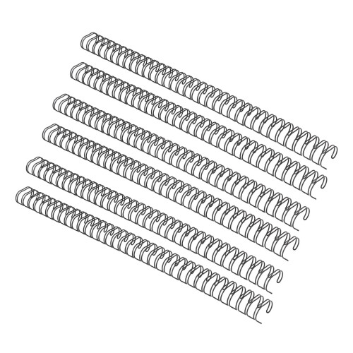High Capacity Binding Wire Spines With Nylon Coated Iron Structure, Double Loop Design Ensuring Secure Document Fastening And Compatibility With3: 1 2