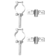 Boat Oarlock Socket316Stainless Steel Marine Grade Material Anti Rust Abrasion Resistant Clamp On Design No Drilling Required Rotating Mounting
