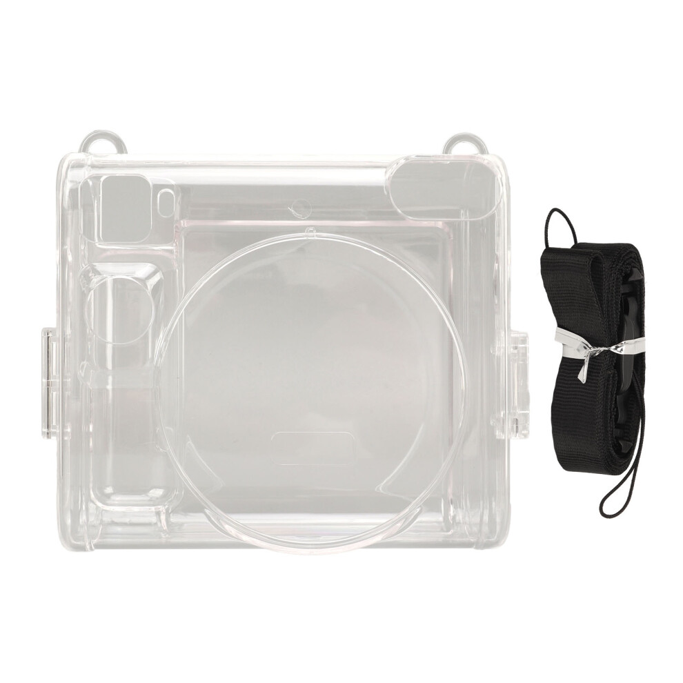 Hard Shell Protective Cover For Fujifilm Instax Square Sq40crystal Clear Case With Detachable Shoulder Strap Lightweight Structure And Dust 9071309231175