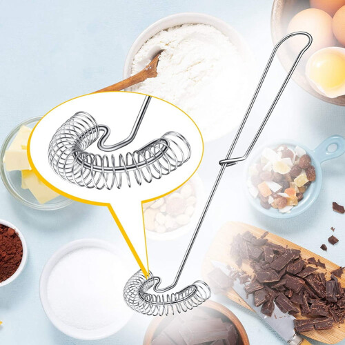 2 Pieces Whisk Egg Small Whisk Whipper Milk and Egg Beater 1