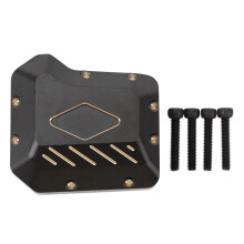 Heavy Duty Brass Diff Cover Axles Gear Cover For TRX4RC Crawler Upgrade Parts Rust Resistant Electrophoretic Coating High Quality Brass Adds Weight