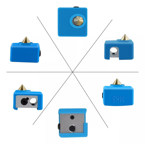 Γνήσιο ανθεκτικό για Ender3CR10 10S θερμαινόμενο μπλοκ θερμαντήρα κάλτσες εξωθητή 1
