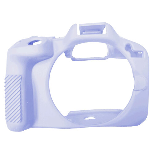 Capa protetora de silicone macio para câmera, resistente a arranhões, emborrachada, na cor violeta. 2