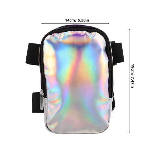 Holographic Thigh Pack with Quick Access Pockets and Adjustable Strap for Outdoor Use 1