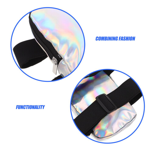 Holographic Thigh Pack with Quick Access Pockets and Adjustable Strap for Outdoor Use 2
