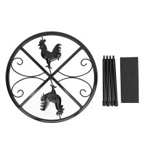 Chicken Coop Accessories Heavy Duty Iron Stand with Anti-Slip Pads Chicken Water Stand Elevated Bucket Holder Sturdy Four Legs Support, Adorable