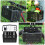 Black Plastic Foldable Bike Basket Front Frame Container with Large Capacity for Bike Accessory 6