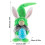 Easter Bunny Doll 3D Stuffed Rabbit Holding Egg 12 inches 3