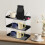 Coffee Mug Holder Countertop Organizer Multifunctional Cup Display Shelf Kitchen Black 7