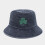 Herenmuts met klavertje vier, vissershoed, polyester, blauw, one size 2