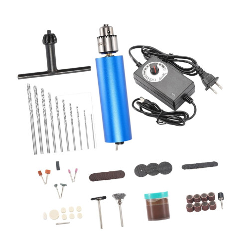 Mini Electric Grinder Handheld Drill Comfortable Grip Wood Carving Lightweight Type C 2