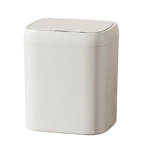 Smart Sensor Trash Can, Odor-Proof Auto-Open Bin for Kitchen, Bathroom, Office – White 2