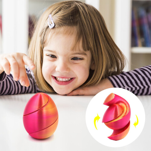 Printed Easter Egg Toy Festive Holiday Decoration Egg 1