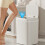 Smart Sensor Trash Can, Odor-Proof Auto-Open Bin for Kitchen, Bathroom, Office – White 7
