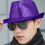 Herre Jazz Fedora Hat med Glitrende Pailletter – Lilla 4