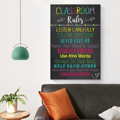 Classroom Rules Poster Back to School Preschool 2