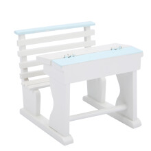 Miniature Rocking Chair For Doll House, Wooden Chairs Smooth Surface Rounded Corner Fine Workmanship Romantic Environment Exquisite Craftsmanship