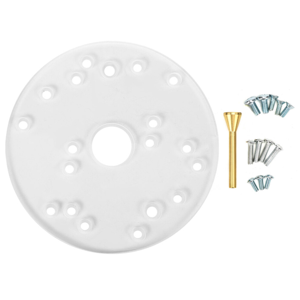 High Quality Acrylic Router Base Plate For Precision Work, Includes Brass Centering Pin And Screws Easy Installation Transparent Design Versatile 9049227006175