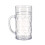 Stevige bierpullen van geribbeld glas met ergonomische handgreep. 8