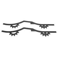 Set de șine pentru cadru de mașină RC Crawler, aliaj de aluminiu de înaltă calitate, ușor, durabil, centru de greutate scăzut, înlocuire