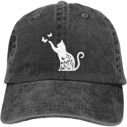 Blomsterkatt baseballcaps – justerbar unisexhatt 1