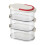 3-Layer Sealed Spice Organizer, Stackable Seasoning Storage Box with Easy Lock Lids, Compatible with Cabinet 2