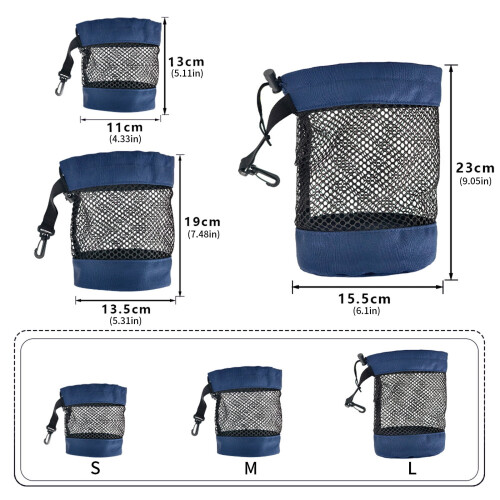 Golf net bag portable nylon mesh large capacity 2
