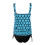 Γυναικείο σετ Tankini σε ανοιχτό μπλε χρώμα – Modest 2 τεμάχια μαγιό με μαύρο σλιπ, Plus 5